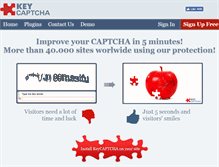 Tablet Screenshot of keycaptcha.com